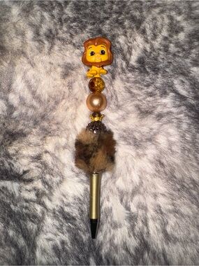 Disney Simba Doorable Pom-Pom Pen - Gold and Brown